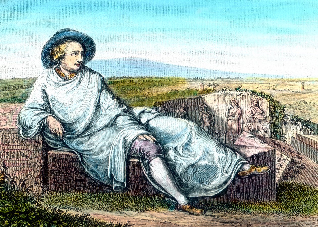 Goethe i Campagna. av Unbekannter Künstler