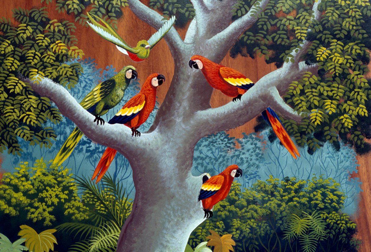 Håndmalt tradisjonell vogn, Sarchi, Costa Rica, Detalj av William M. Timlin
