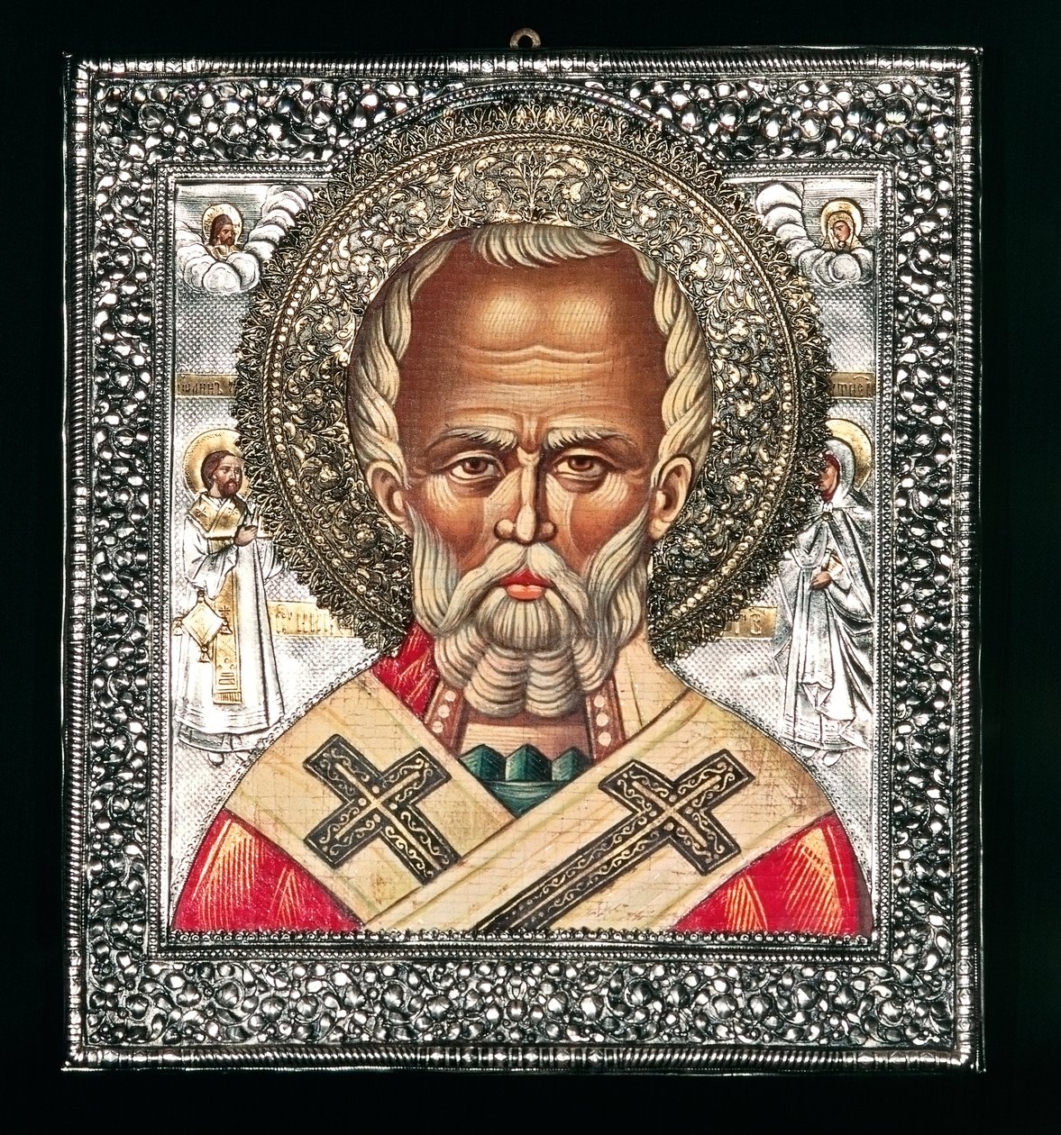 Ikon som viser Saint Nicholas av Benjamin Baud