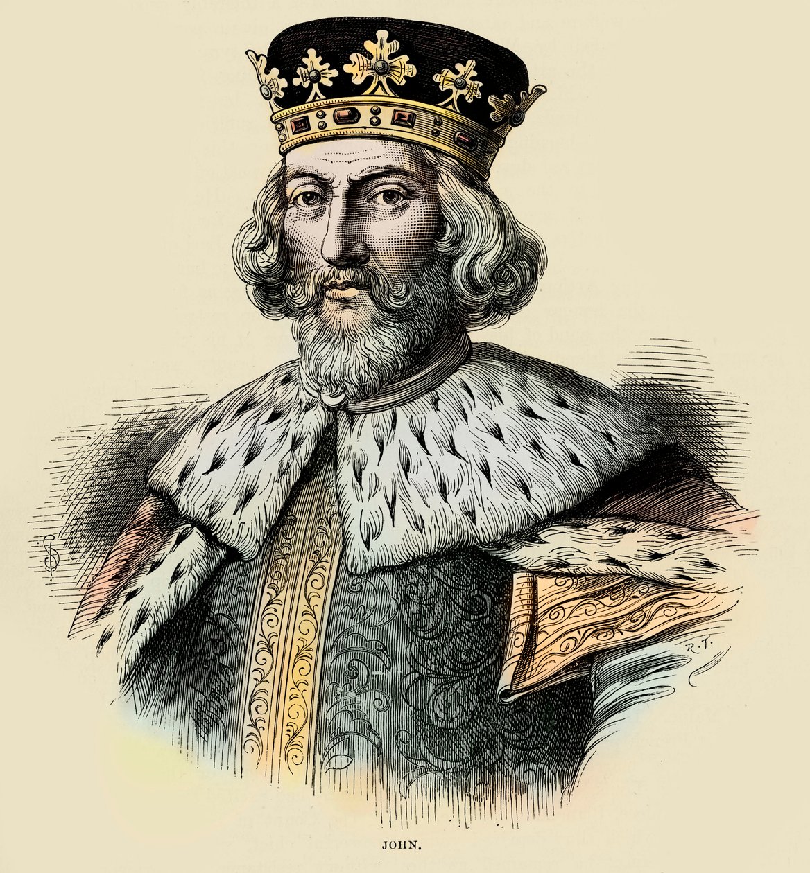 John I, konge av England (gravering) av Unbekannter Künstler