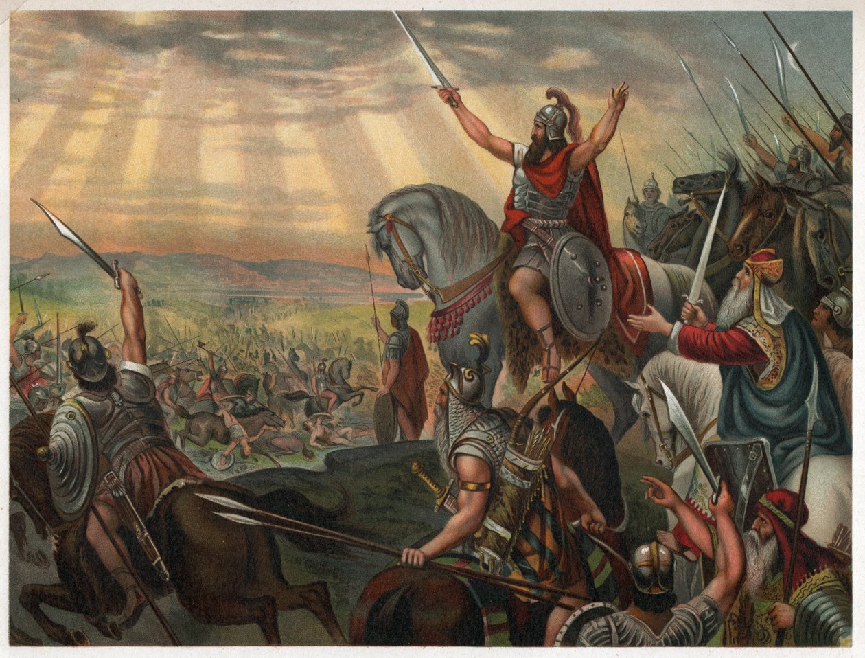 Joshua. (litografi, ca. 1880) av Unbekannter Künstler