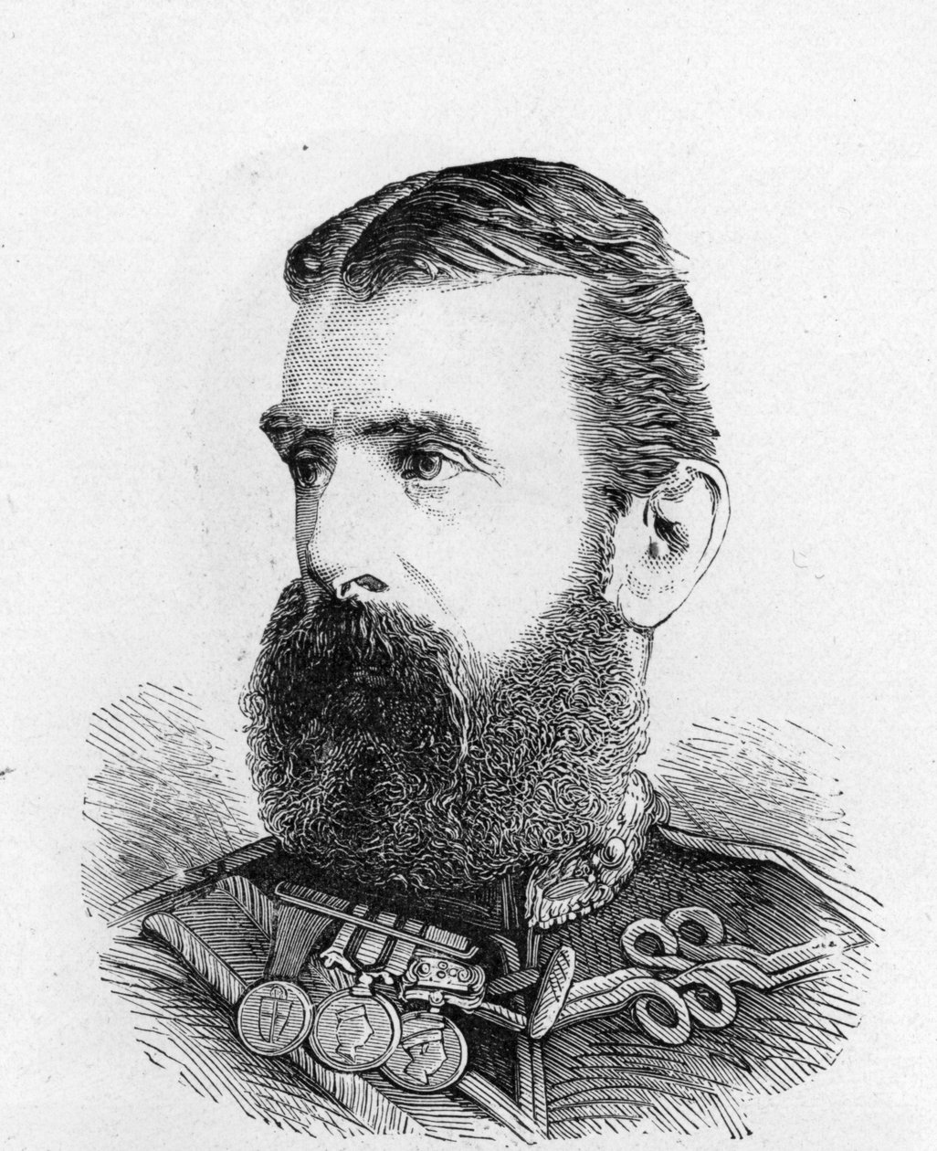 Generalløytnant Lord Chelmsford (litho) av Leopold Blonder
