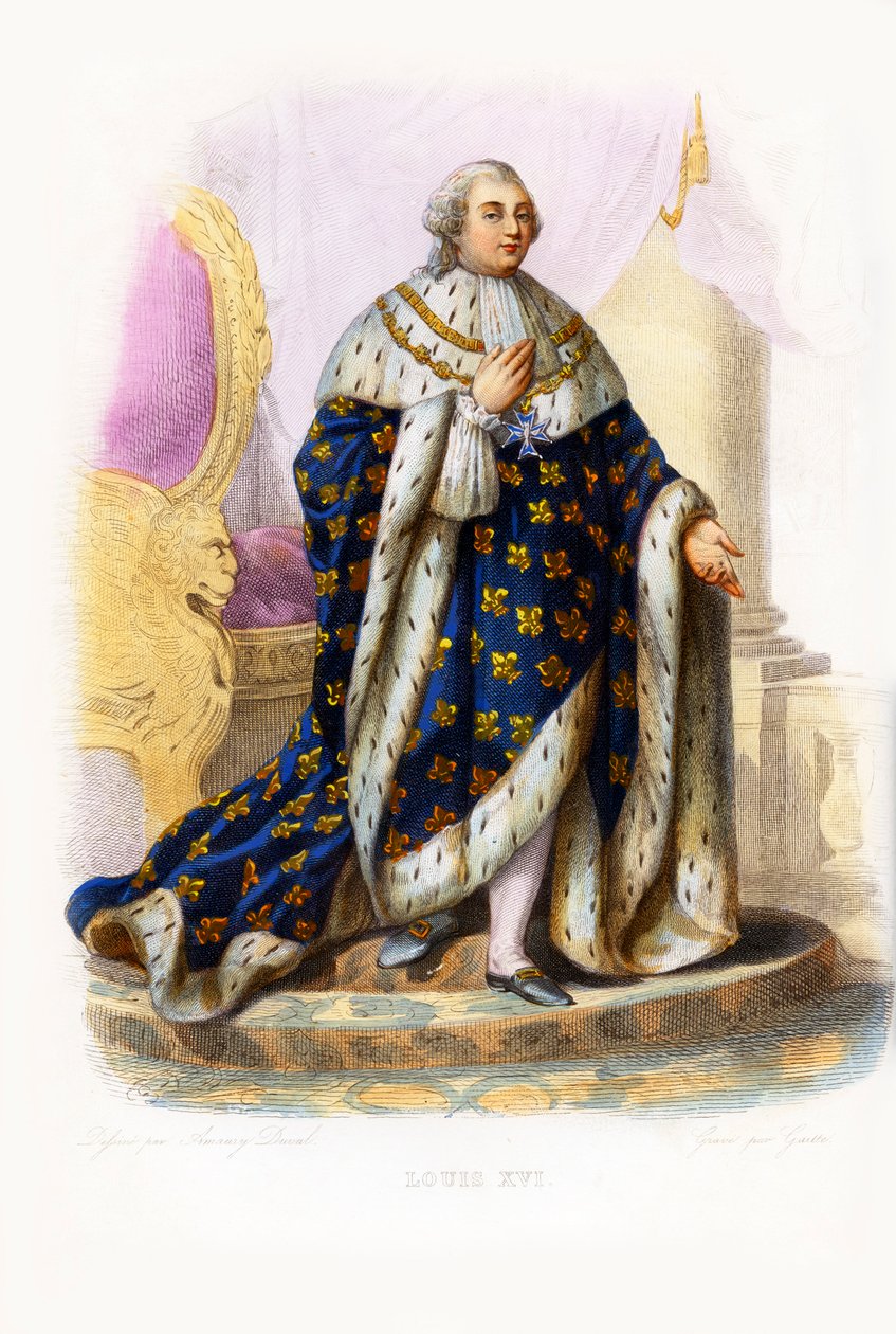 Ludvig XVI, konge av Frankrike (gravering) av Bartolome Esteban and studio Murillo