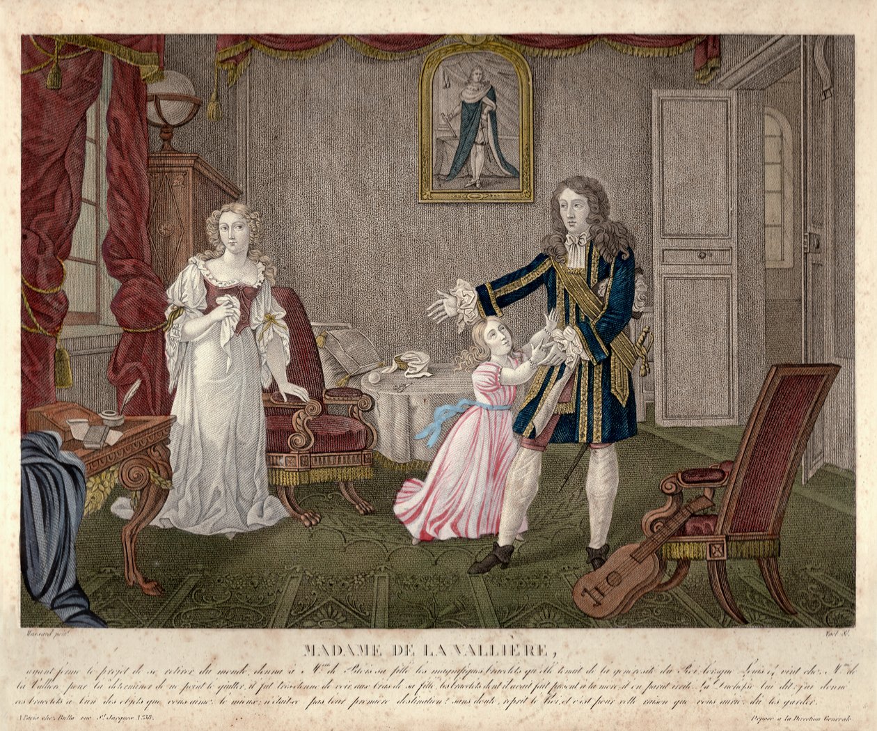 Madame de Lavallière, Paris, ca. 1825 (gravering) av Unbekannter Künstler