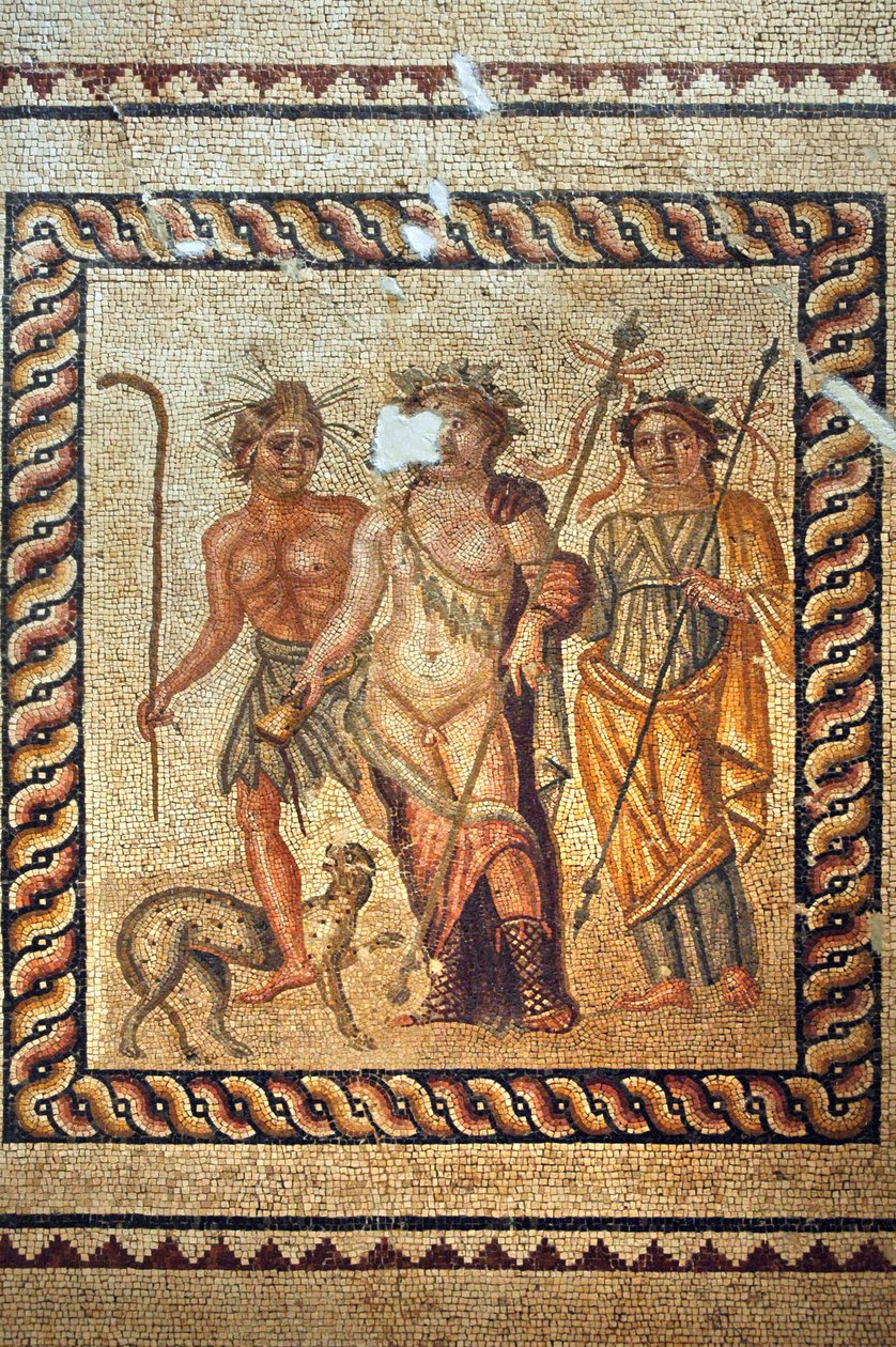 Mosaikk av Dionysos fra Antakya, Tyrkia av Unbekannt