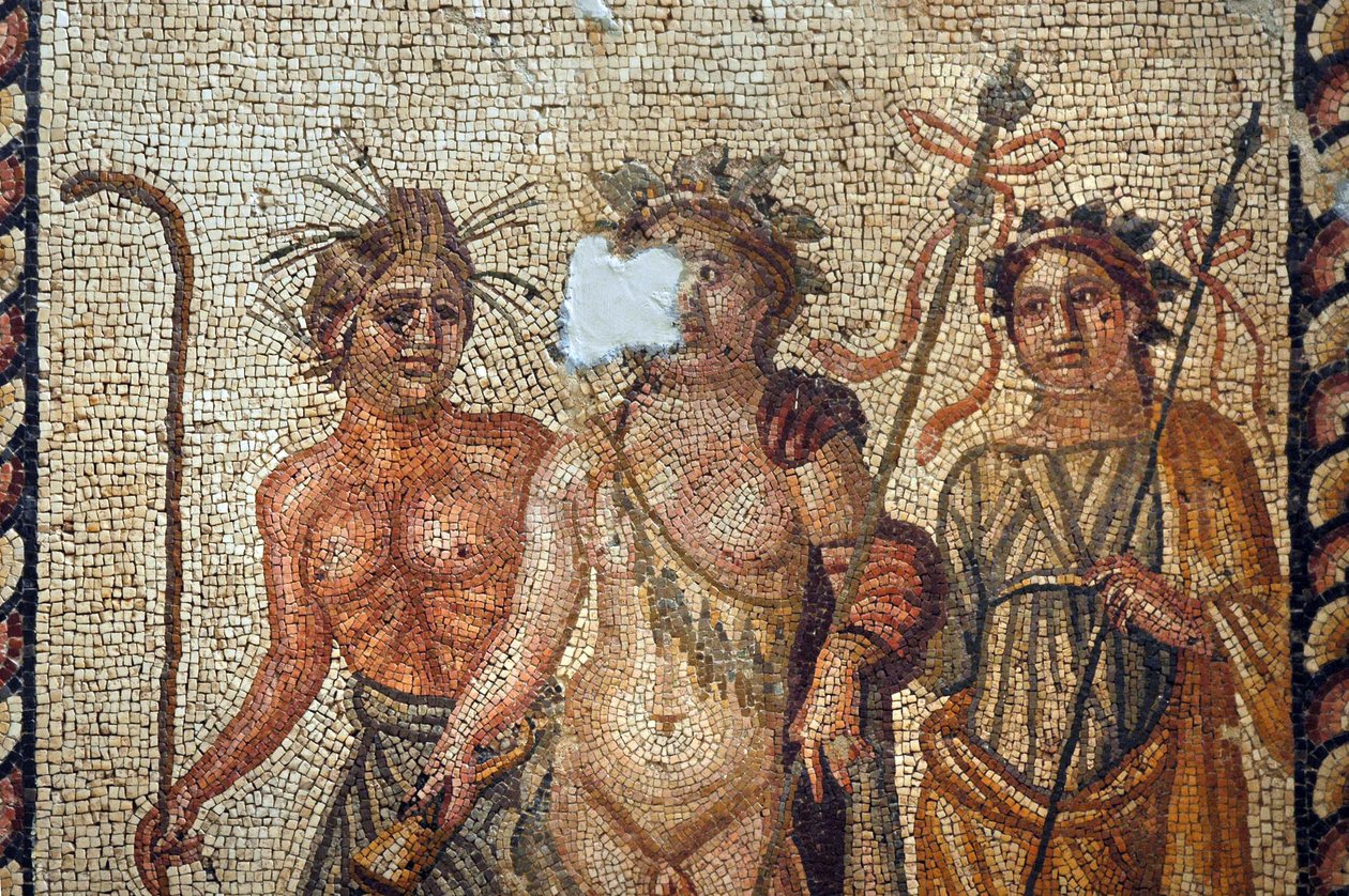 Mosaikk av Dionysos fra Antakya, Tyrkia av Unbekannt