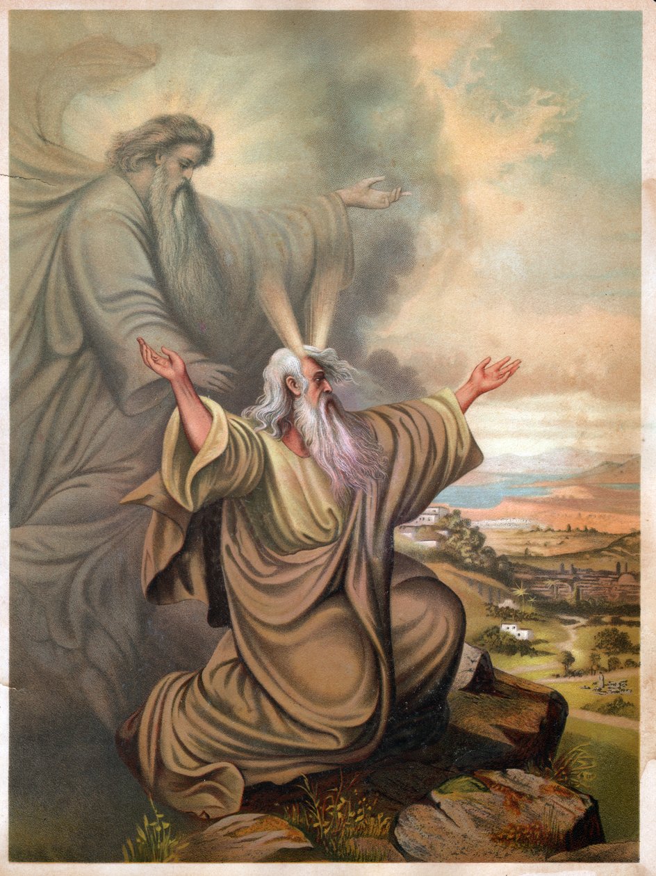 Moses (litho, rundt 1900) av Unbekannter Künstler
