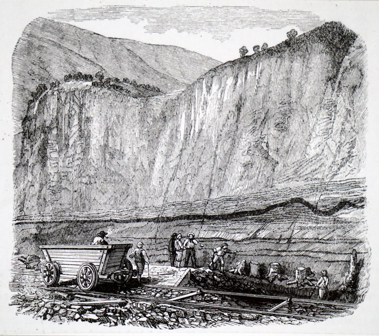 Navvies jobber på Liverpool-Manchester Railway. av Unbekannt