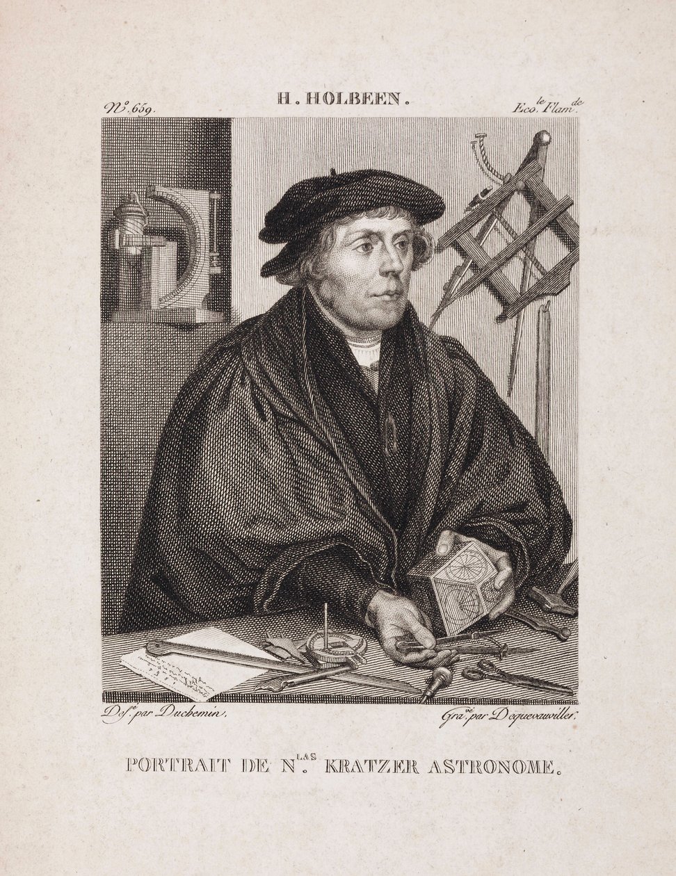 Nicholas Kratzer , tysk astronom, ca 1528 av Unbekannt