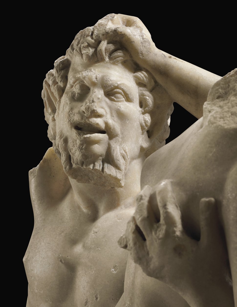 Pan og Hermafroditt, ca. 1. århundre e.Kr av Unbekannt