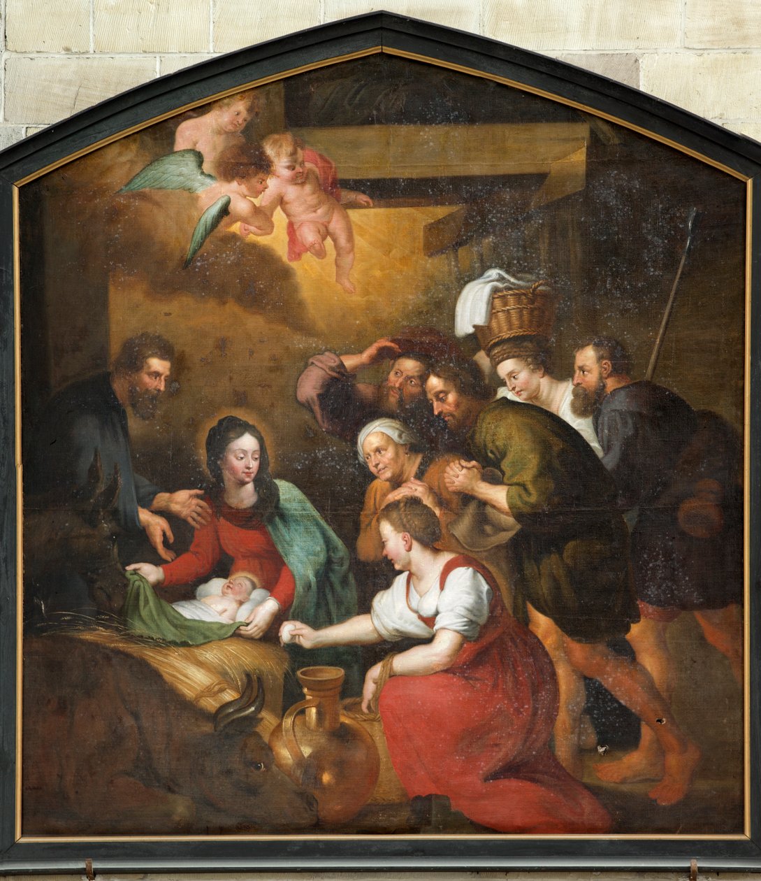 Sognekirke (Saint Martin's Parish Church). Maleri. av Unbekannter Künstler