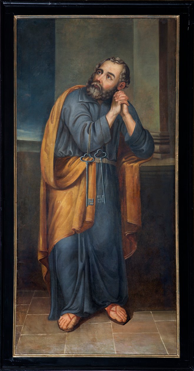 Sognekirke (Sankt Peters menighetskirke). Maleri. Sankt Peter. av Unbekannter Künstler