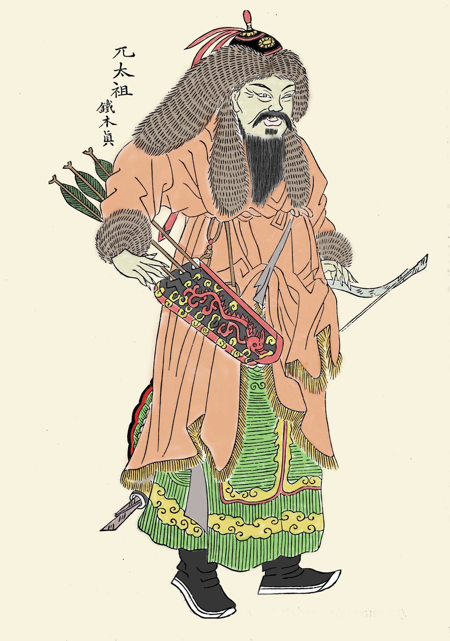 Portrett av Genghis Khan av Unbekannt