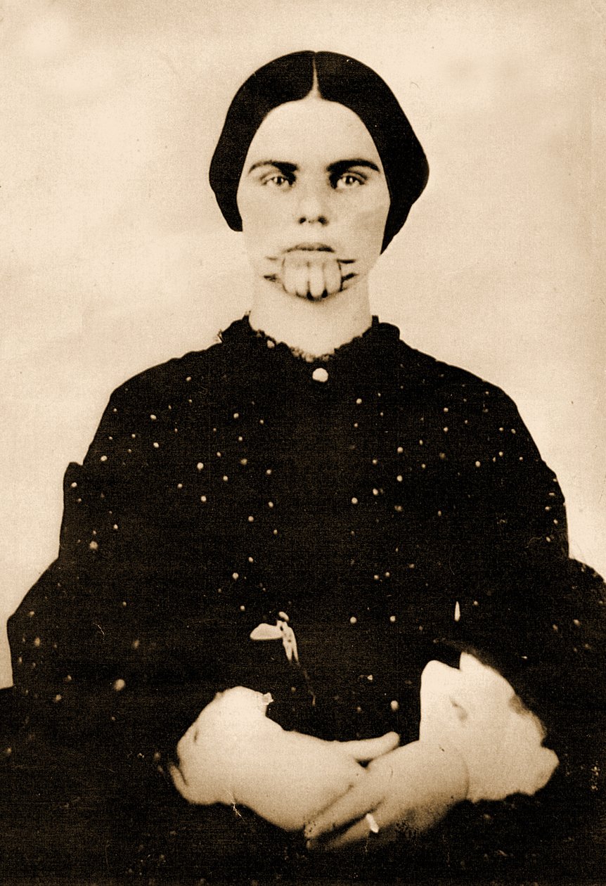 Portrett av Olive Oatman, ca. 1857 (bilde) av Unbekannt
