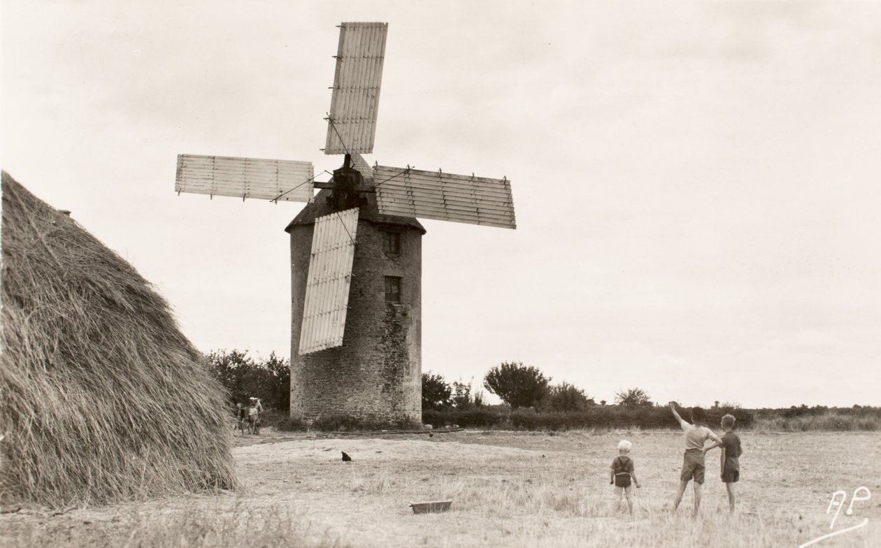 Postkort / Moulin de Kervoyal / Finistere / Bretagne / Frankrike av William M. Timlin