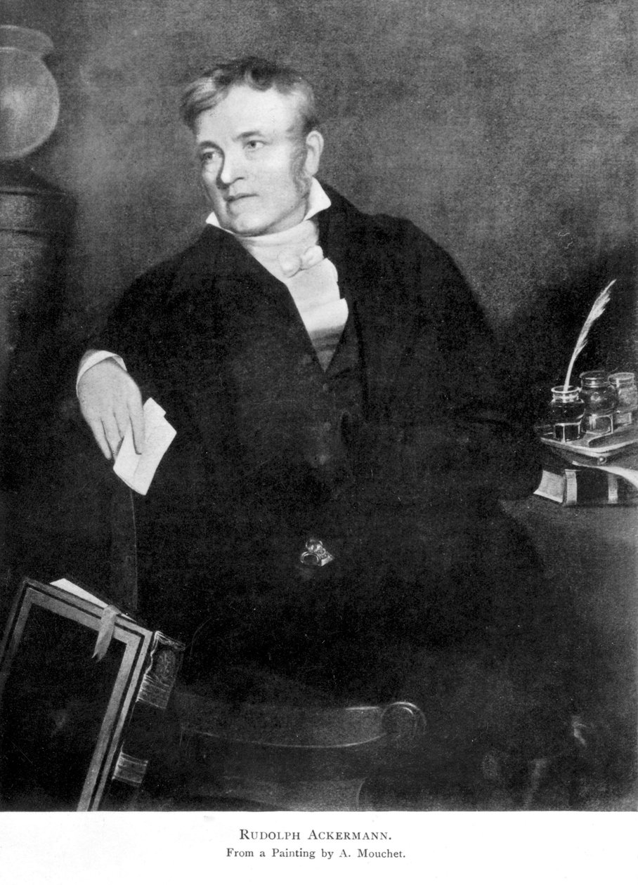 Rudolph Ackermann, tysk forlegger, tidlig på 1800-tallet av Unbekannt