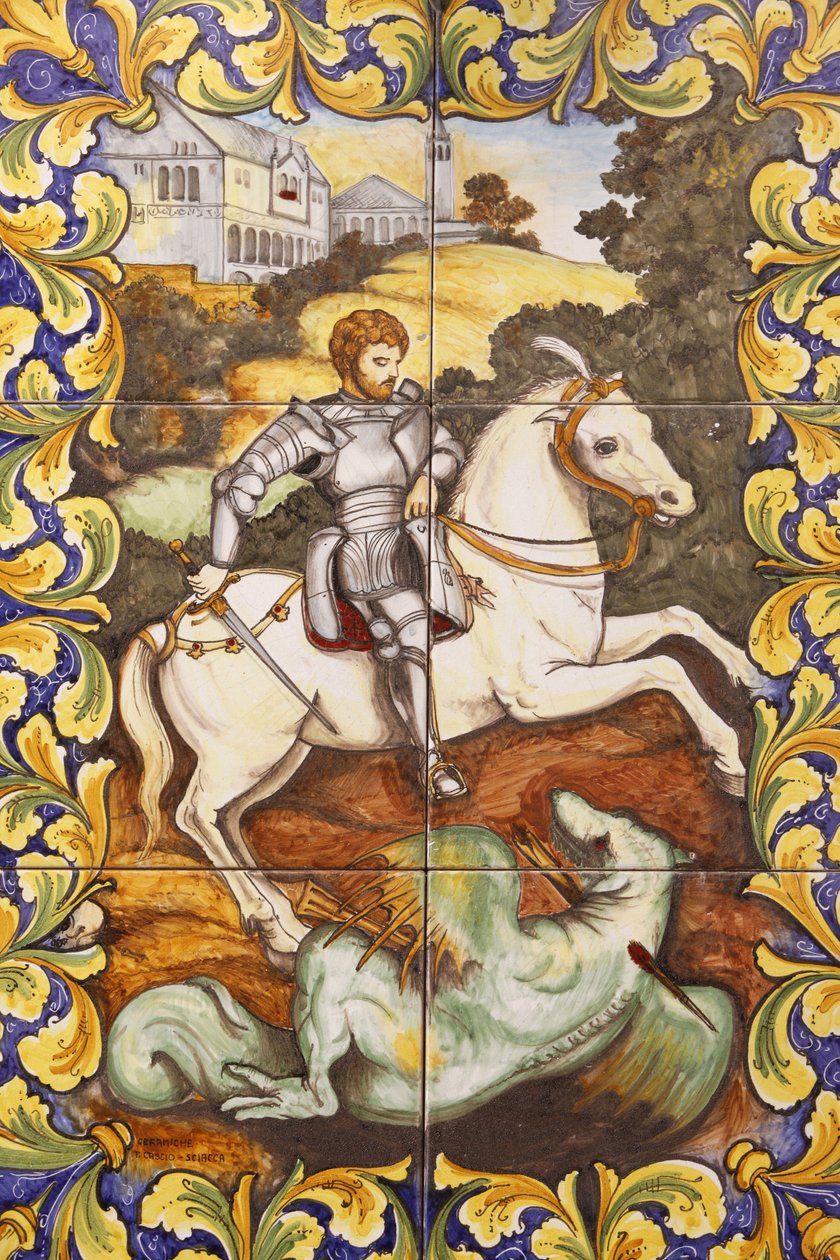Saint-George dreper dragen, , Malte av Unbekannt