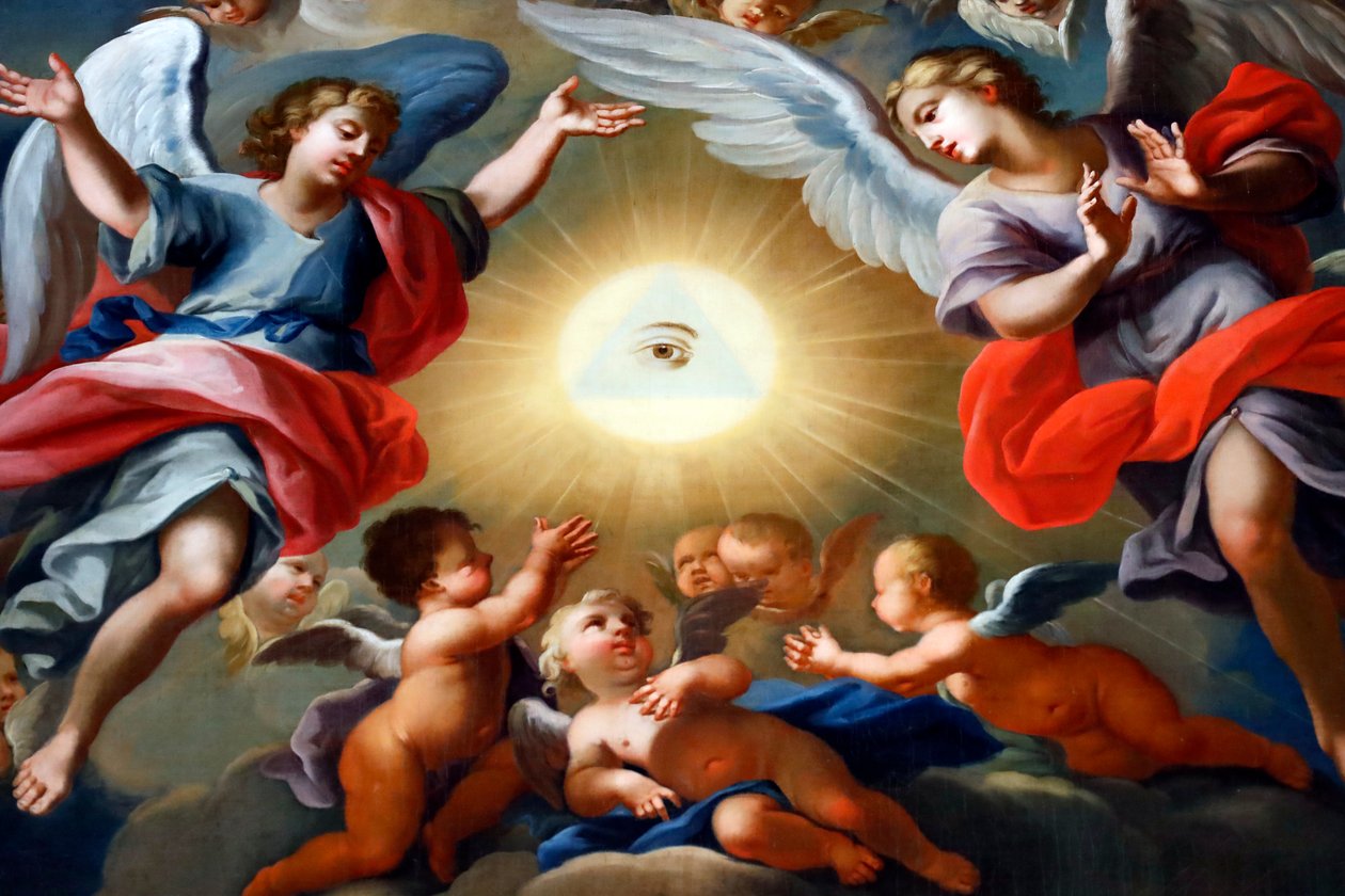 Saint-Nicolas de Veroce kirke. Maleri. Frankrike. (bilde) av Unbekannter Künstler