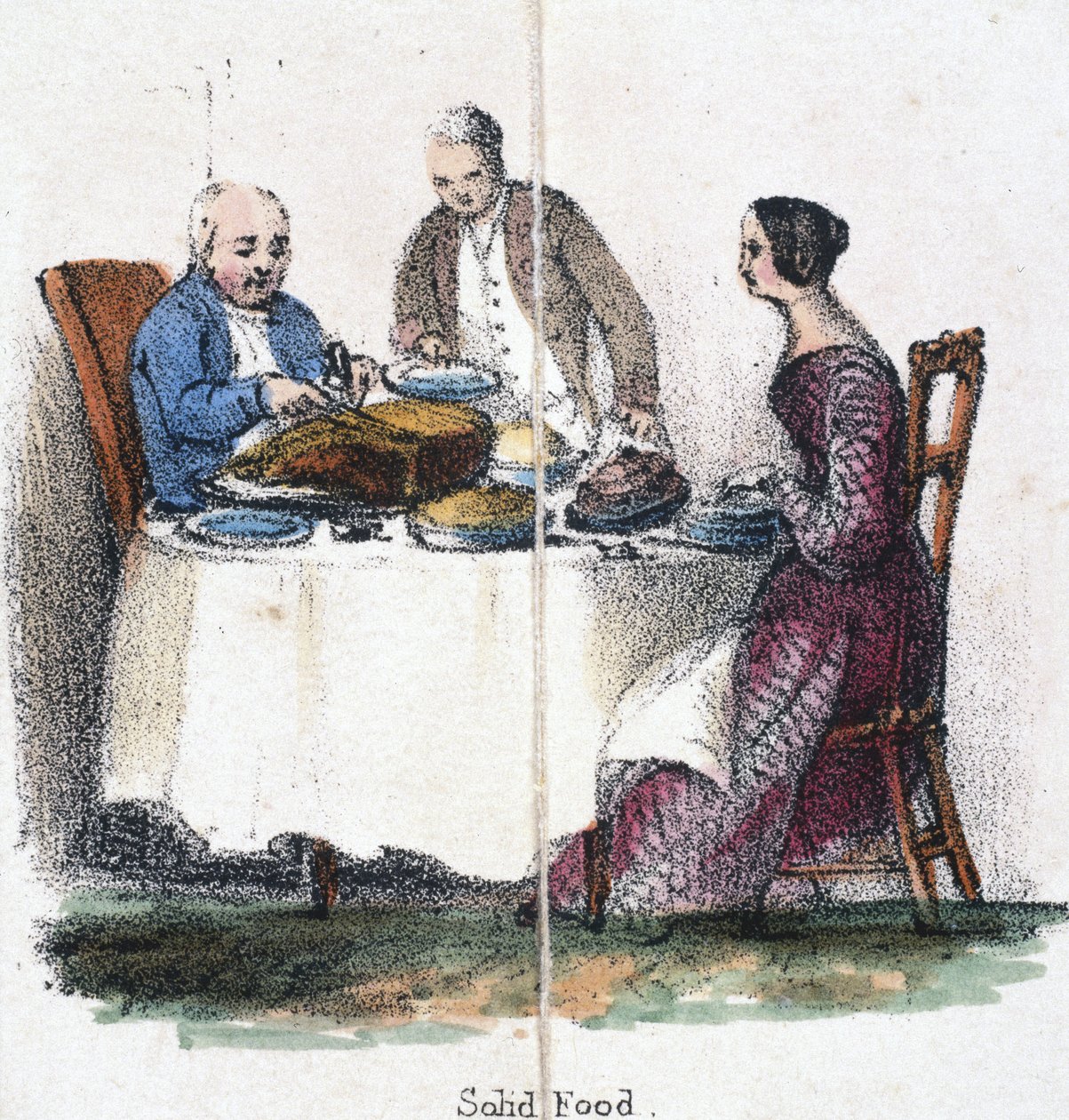 Fast føde', ca 1845 av Unbekannter Künstler