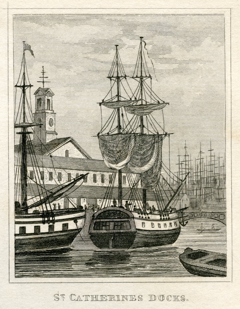 St Catherine's Docks av Unbekannt