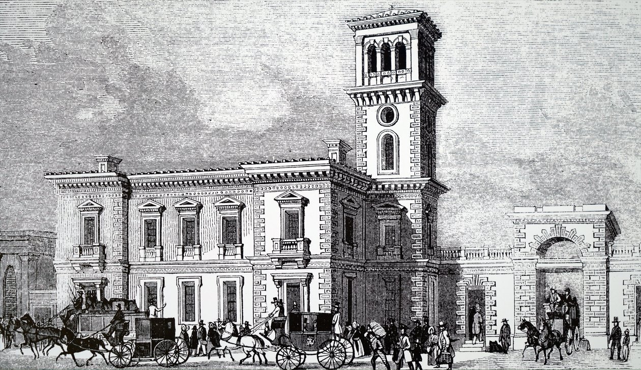Utsiden av London Bridge Station. av Unbekannt