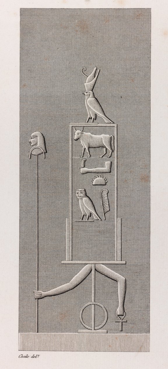 Theben: Karnak, nærbilde av Unbekannt