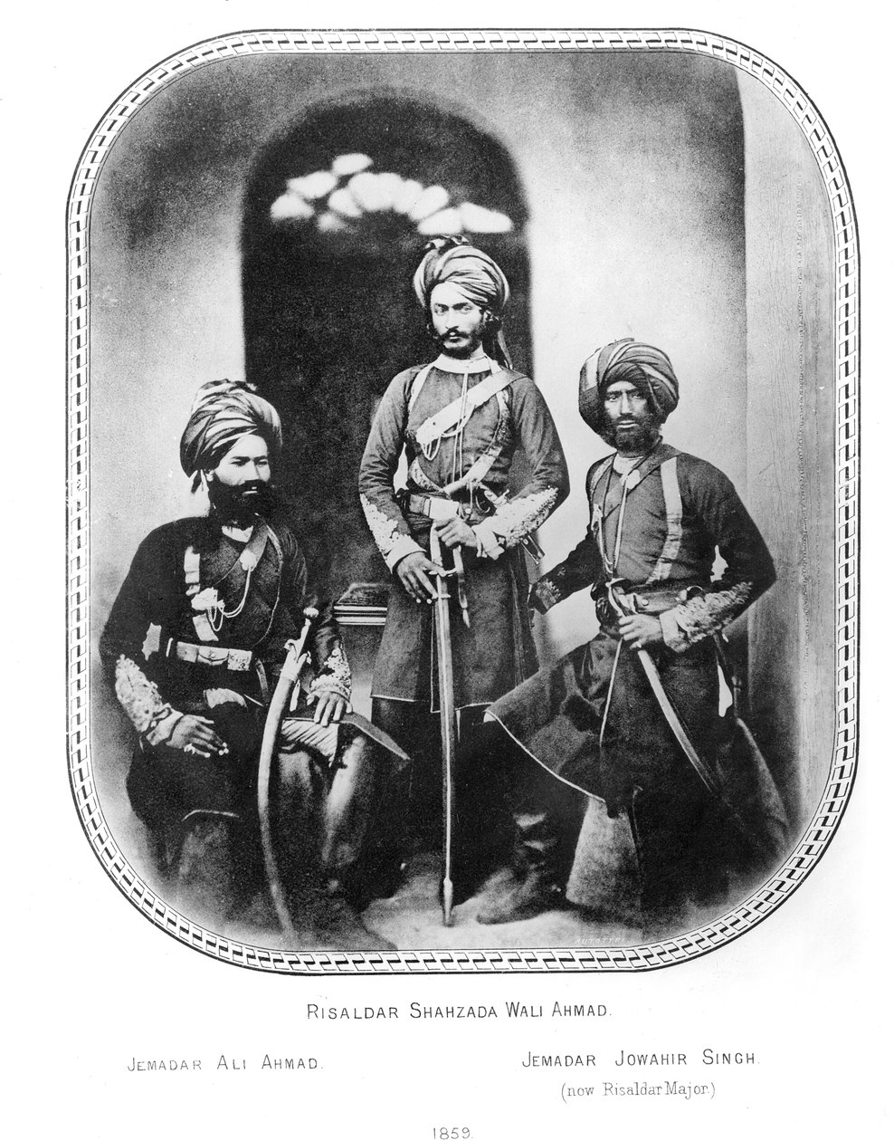 Viceroy's Indian Commisioned Cavalvry-offiserer av Unbekannt