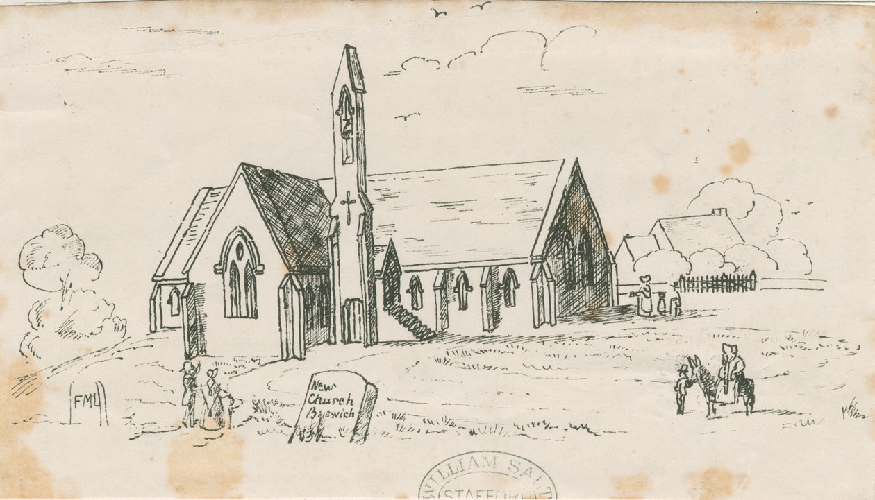 Walton-on-the-Hill Church [Ny]: litografi, nd [c 1840] av Unbekannt