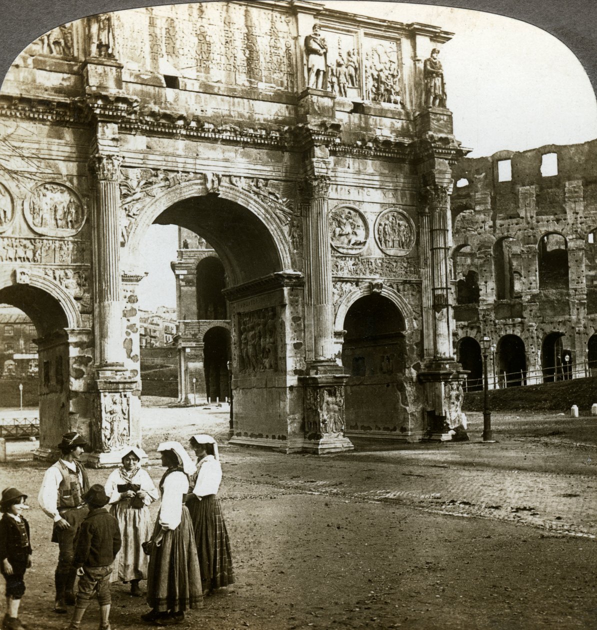 Konstantinbuen, Roma, Italia. av Underwood and Underwood