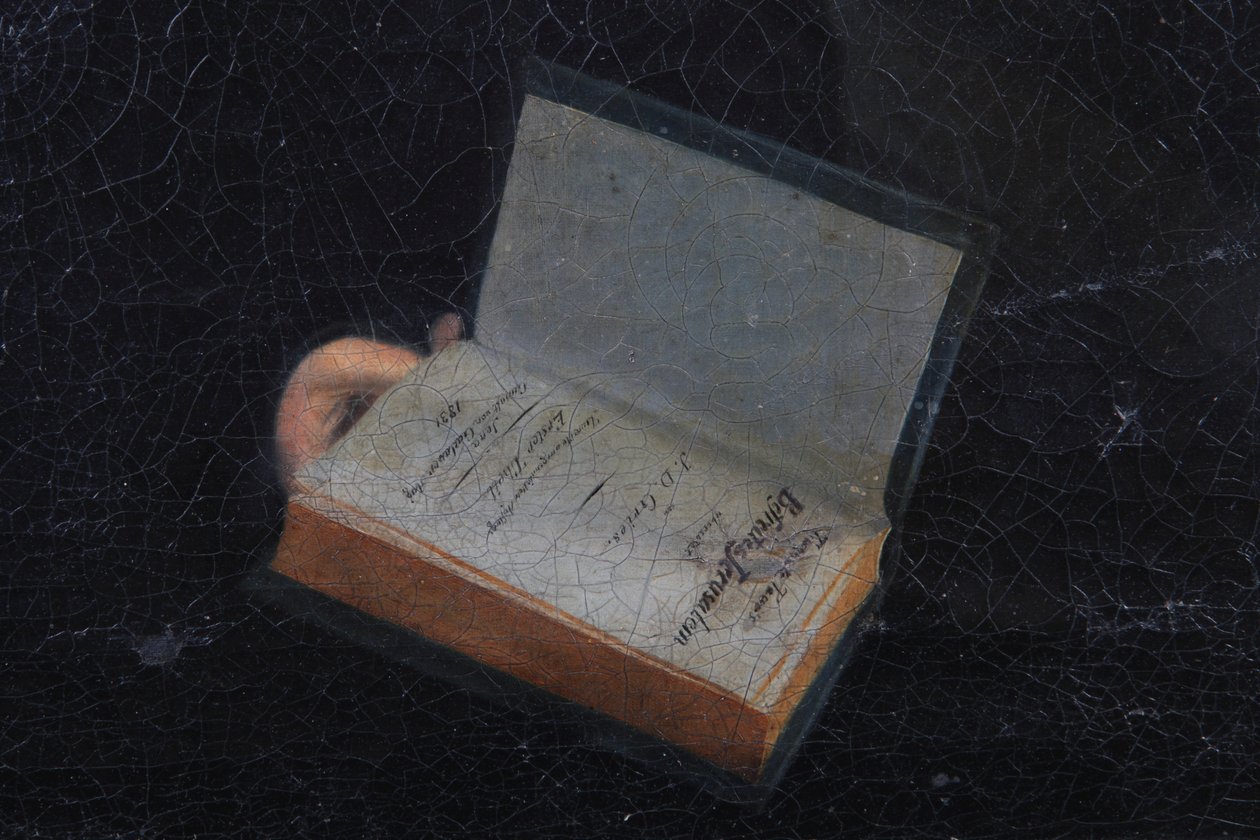 En av ledsagerportretter av Louisa og Friedrich (Frederick) Muench av Unknown