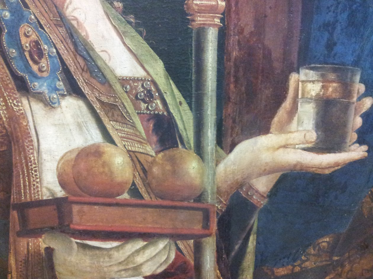 Detalj fra Pala di San Cassiano (KHM, Wien) av Antonello da Messina. av Unbekannt Unbekannt