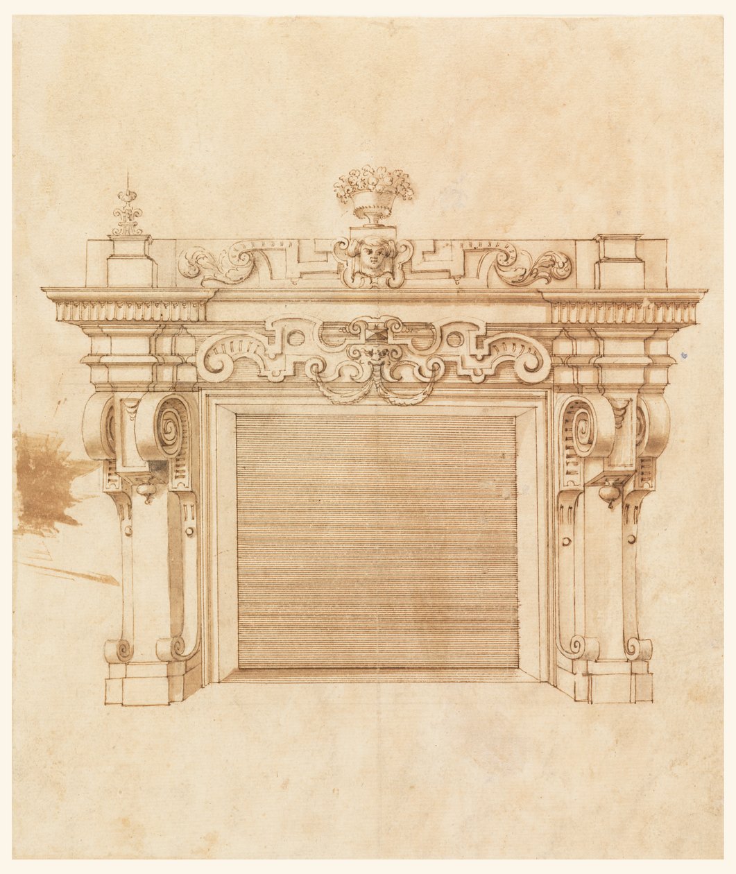 Design for en skorstein av Unknown