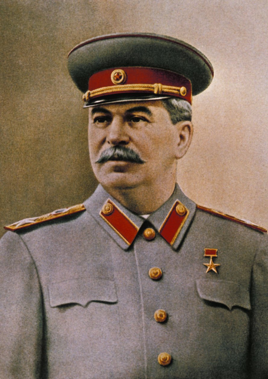 Portrett av Joseph Stalin (1879 - 1953). av Unknown