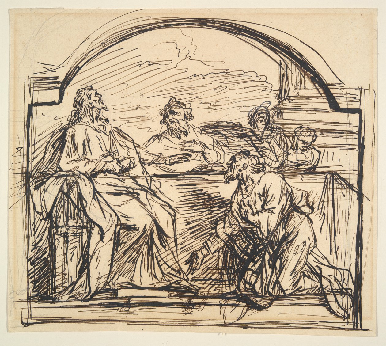 Kveldsmat på Emmaus av Unknown