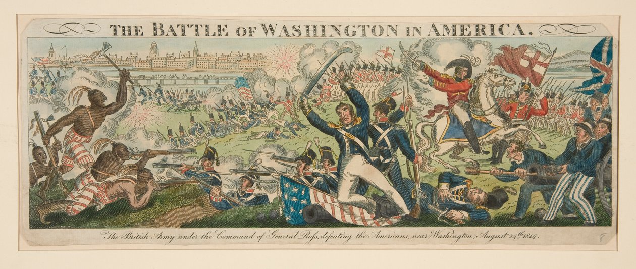 Slaget ved Washington i Amerika av Unknown