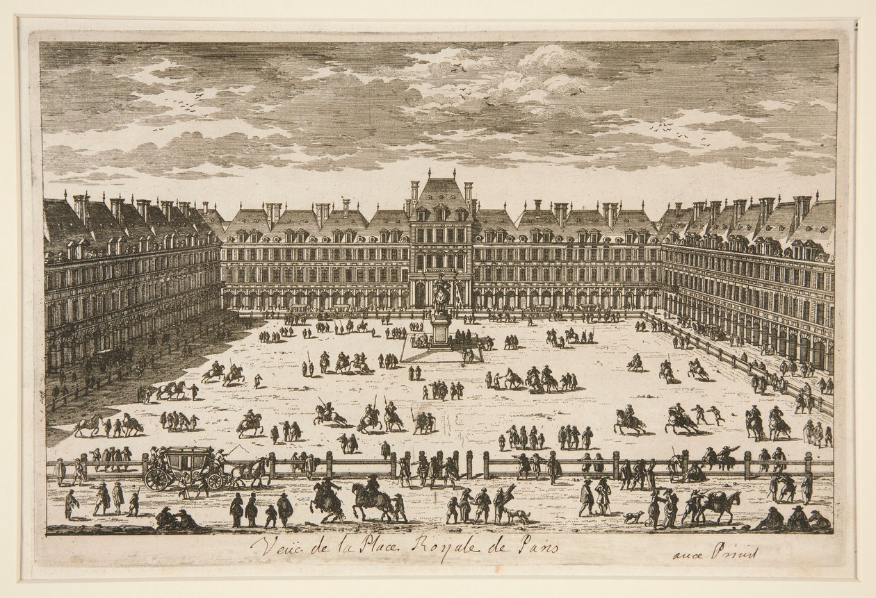 Utsikt over Place Royale i Paris av Unknown