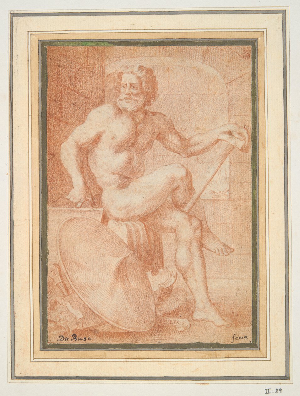 Vulcan sittende av Unknown