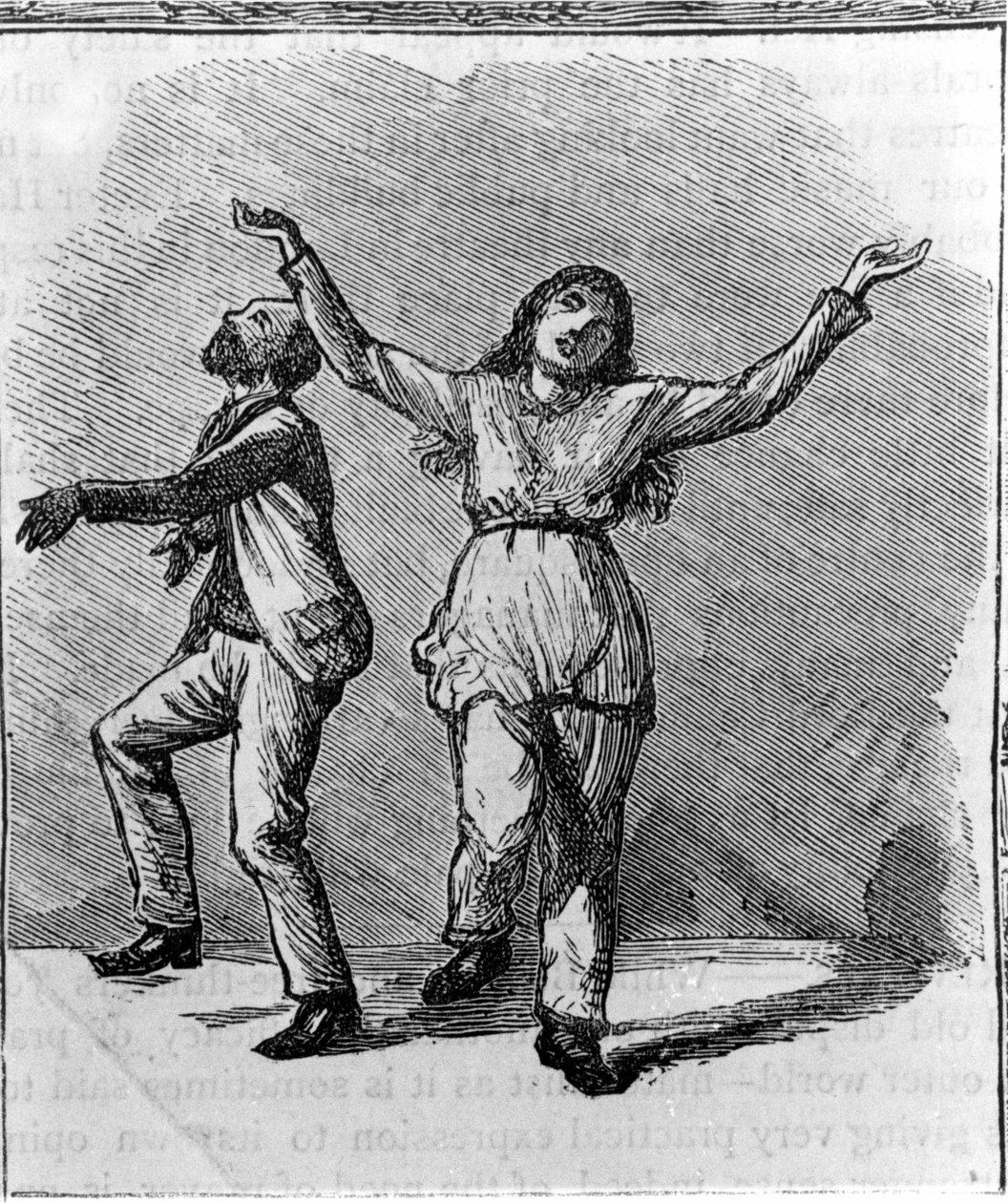 Et par Shakers danser. av Unknown artist
