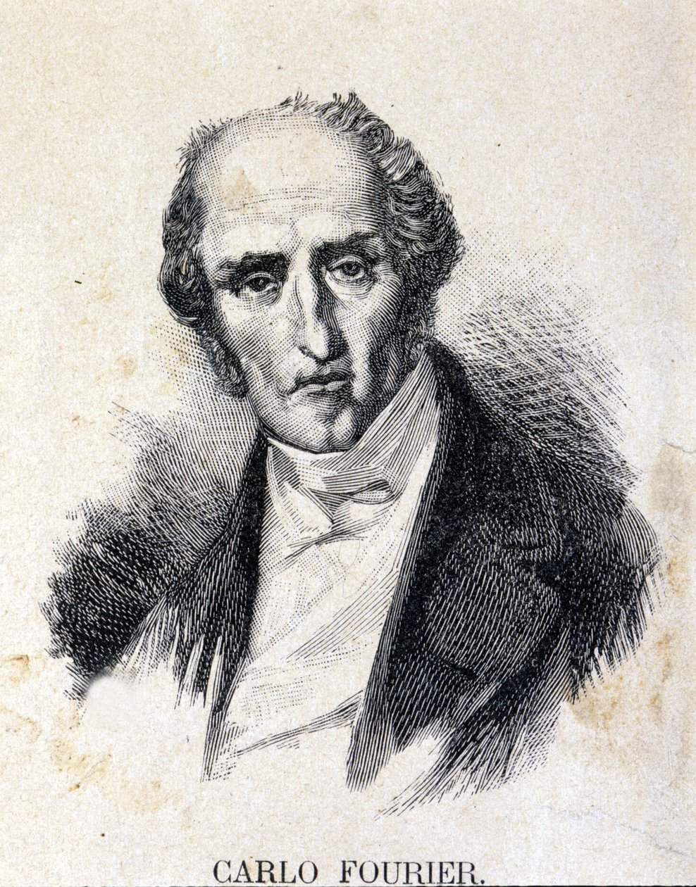 Charles Fourier (1772-1837), fransk filosof og økonom. av Unknown artist