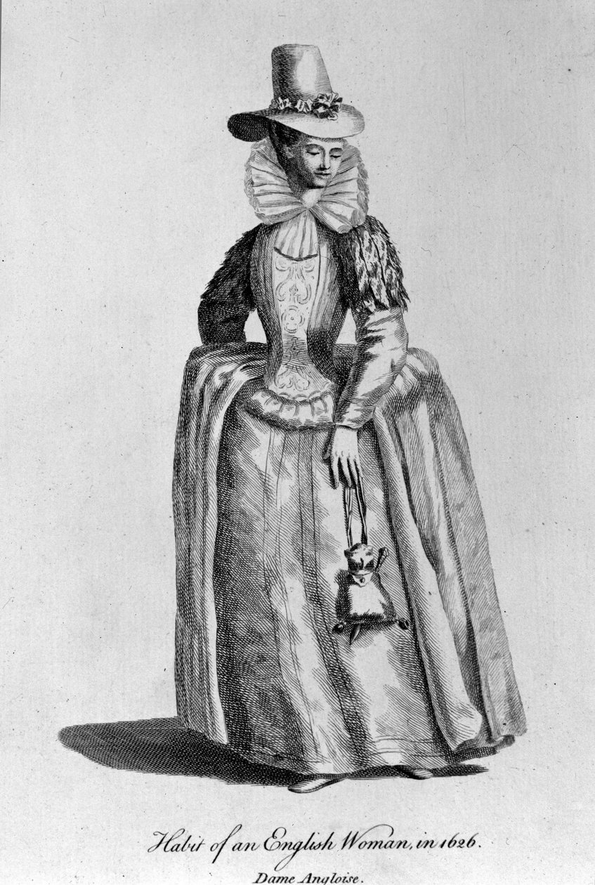 Engelsk kvinne fra 1626. av Unknown artist