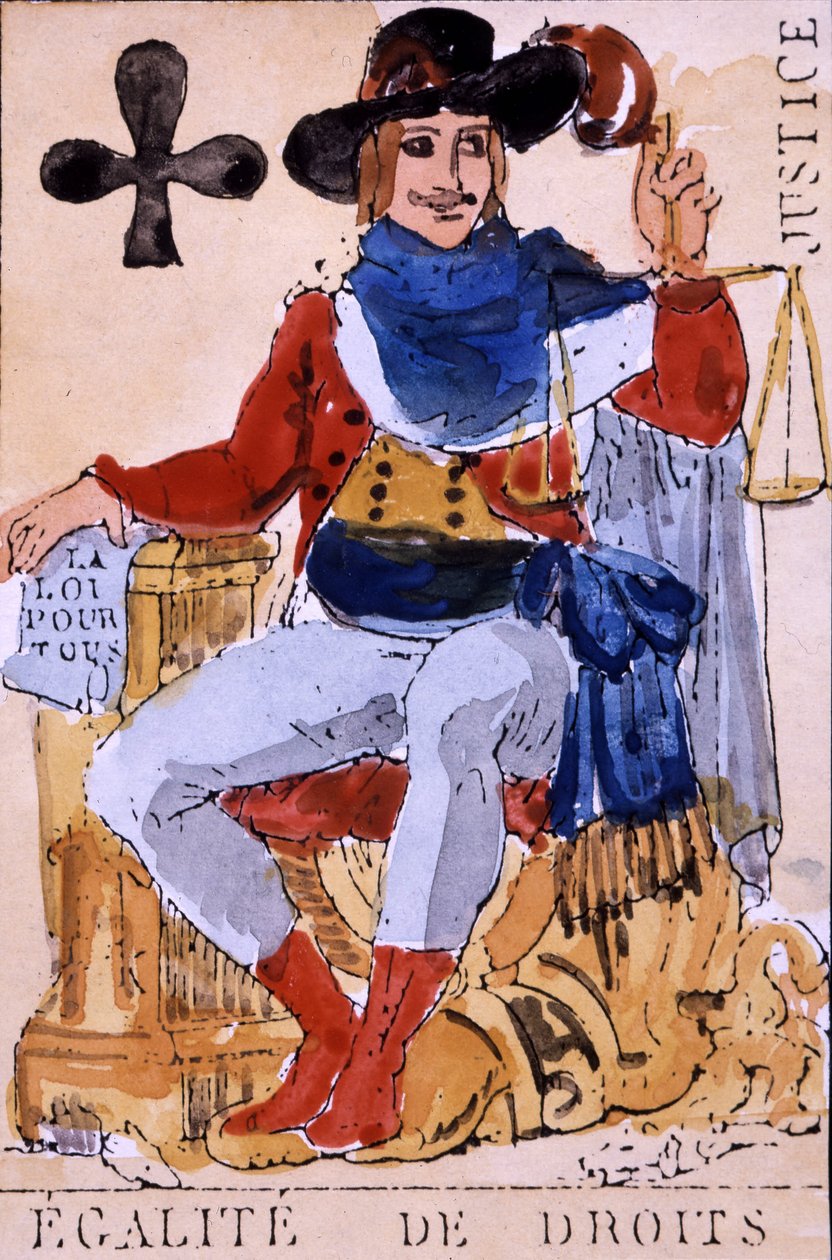 Like rettigheter – revolusjonerende spillekort av Unknown artist