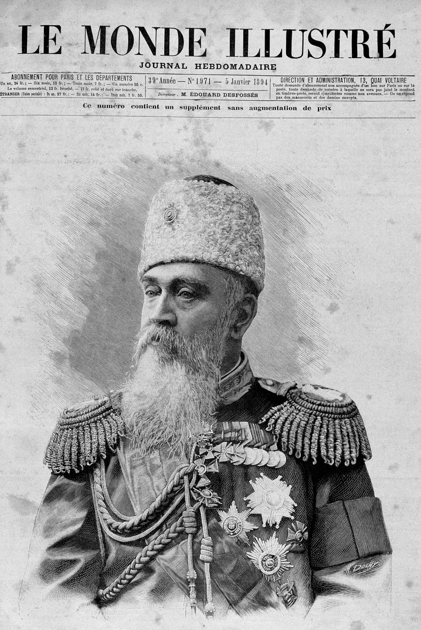 General Chertkoff. "Den illustrerte verden". 05.01.1894. av Unknown artist