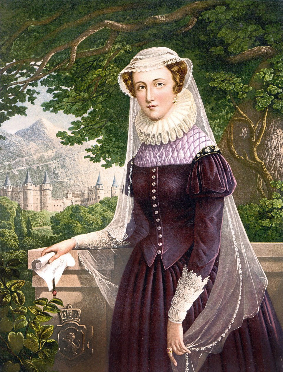 Marie Stuart Queen of Scotland (1542 -1587). av Unknown artist