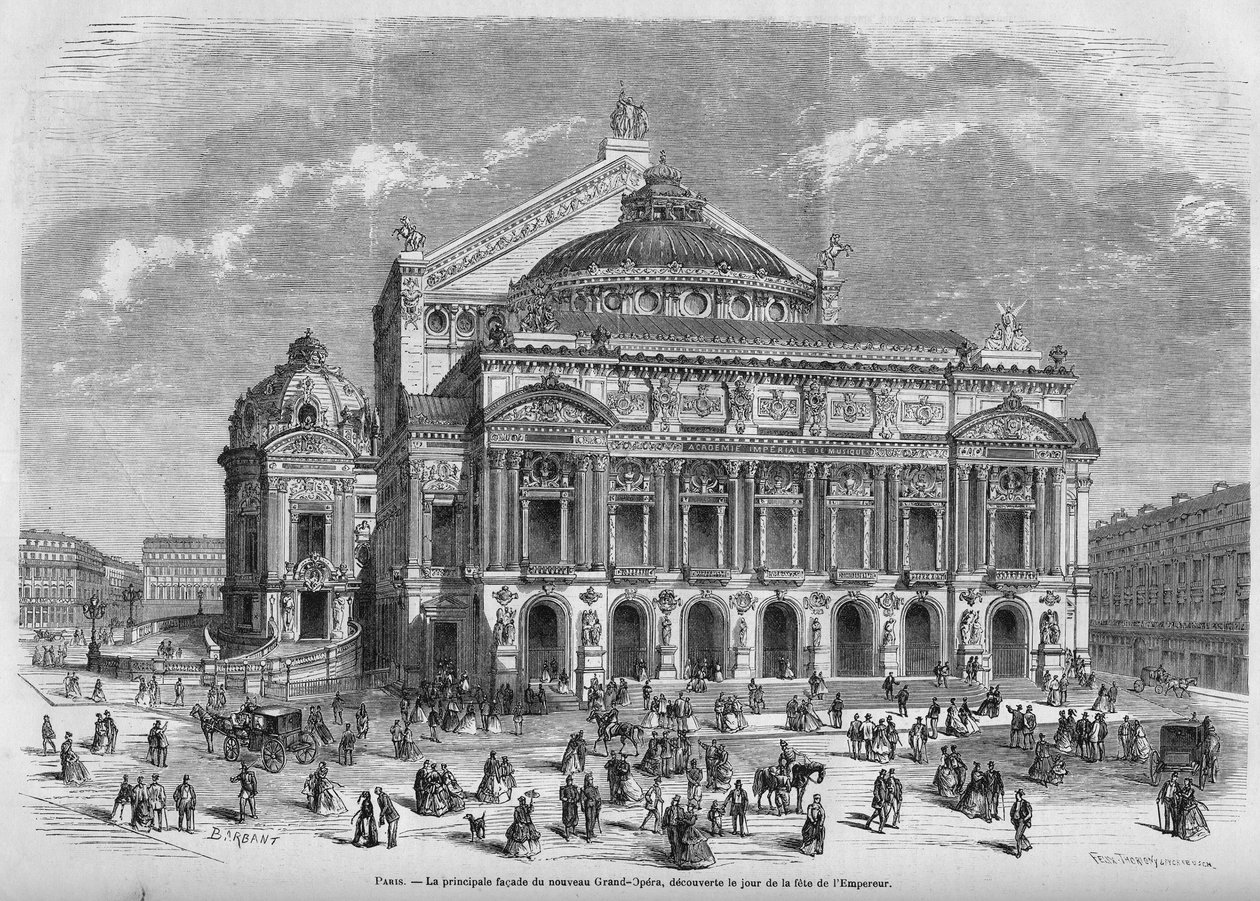 Opera Garnier i 1867. av Unknown artist