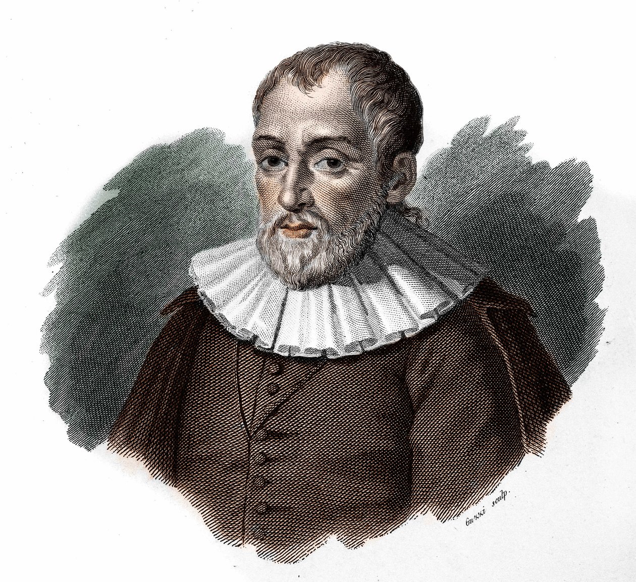 Portrett av Bernardino Telesio.Humanist av Unknown artist