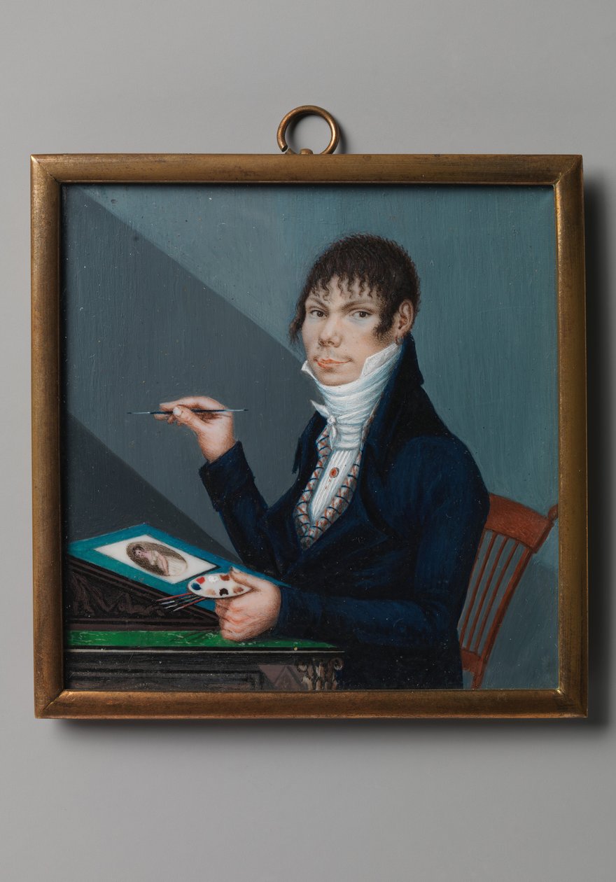 Selvportrett, ca. 1800-1805. av Unknown Artist.