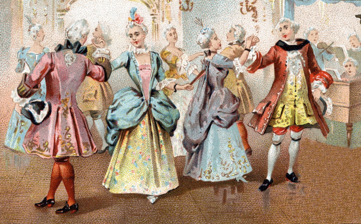 Pavanen under Louis XV. av Unknown artist