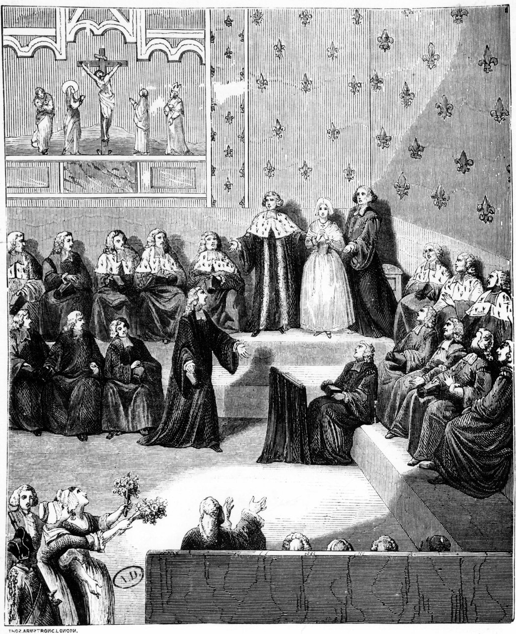Et rettsmøte. 18. århundre. av Unknown artist