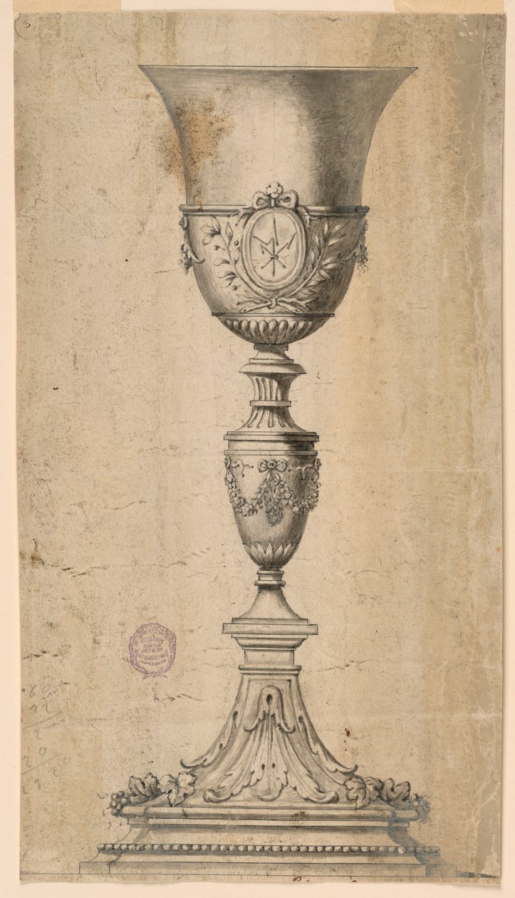 Design for en kalk av Unknown artist