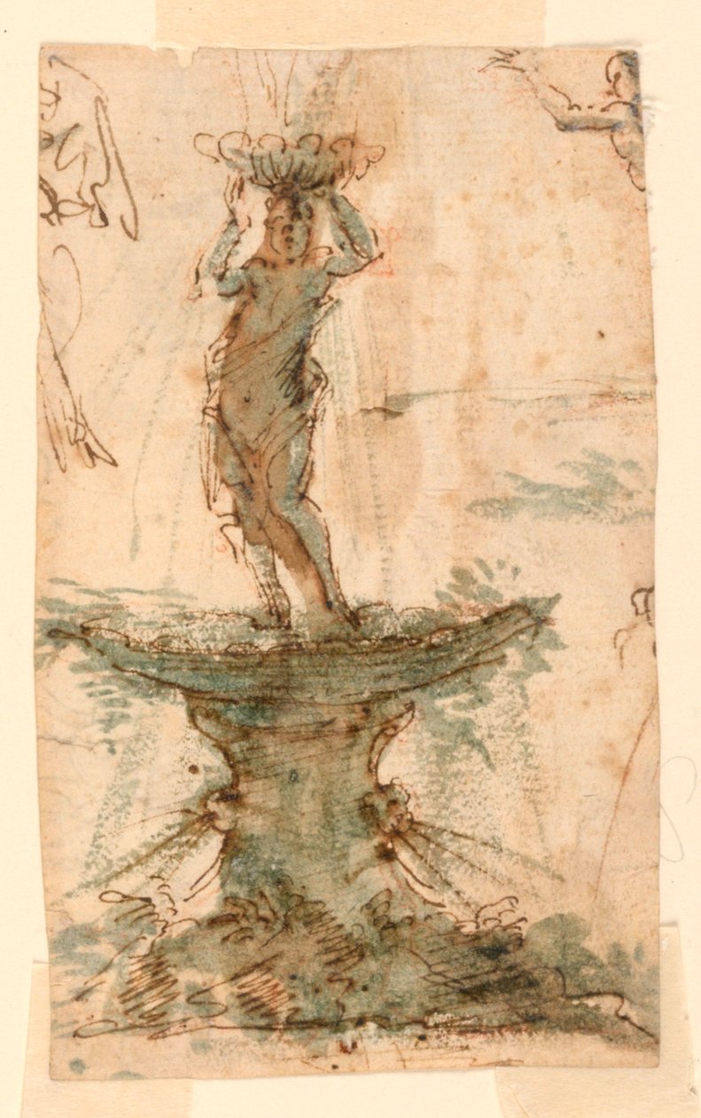 Design for en fontene av Unknown artist